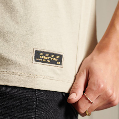 Superdry Γυναικεία κοντομάνικη μπλούζα  Military Narrative T-Shirt